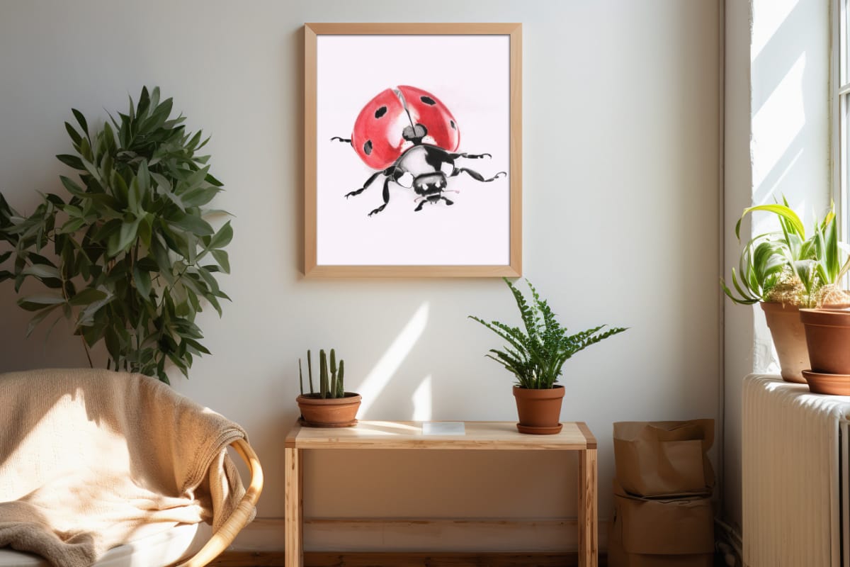 Artwork Ladybird Framed