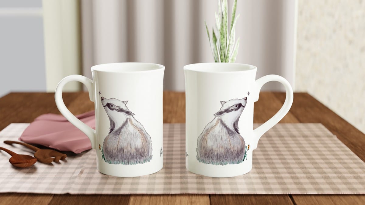 Badger Porcelain Mug