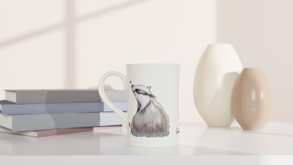 Badger Porcelain Mug