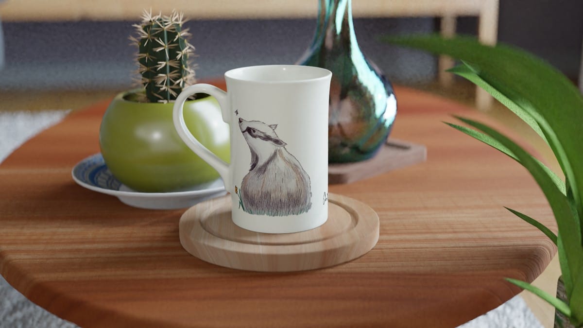 Badger Porcelain Mug