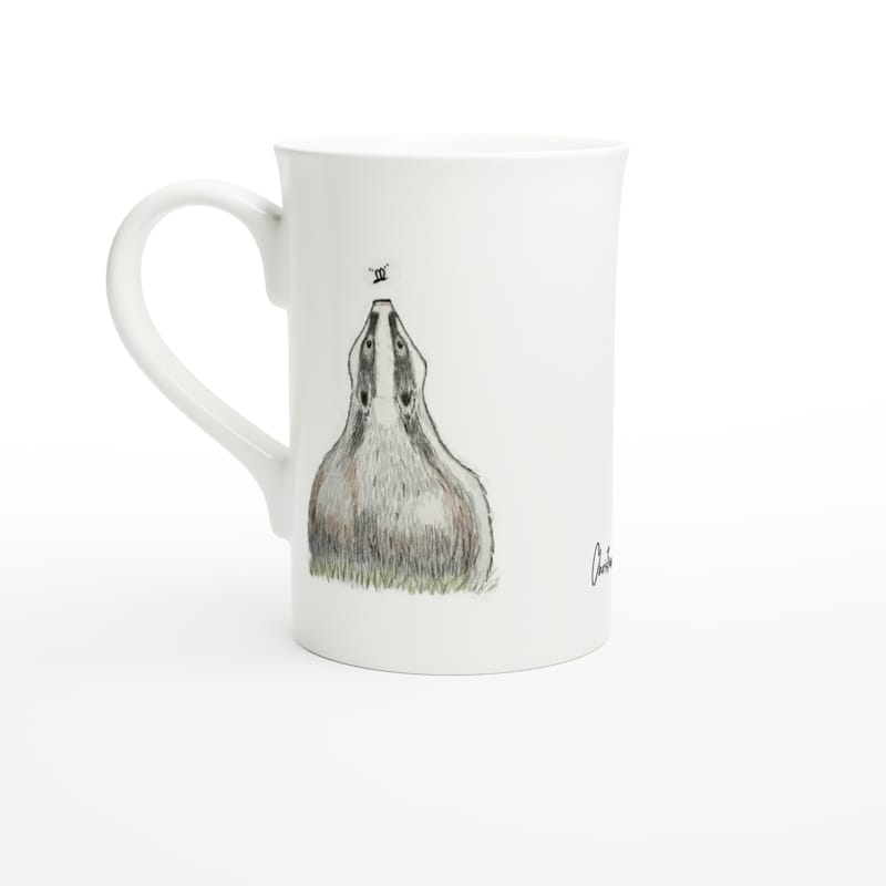 Curious Badger Porcelain Mug