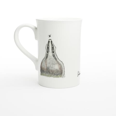 Curious Badger Porcelain Mug